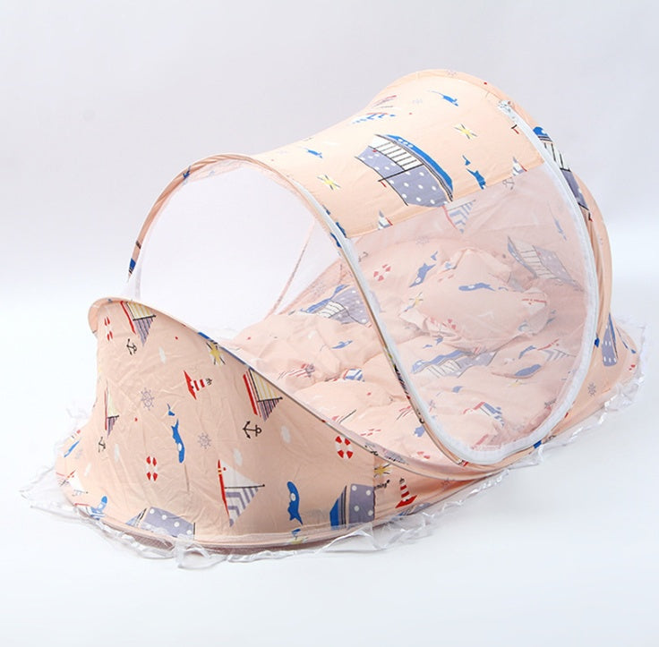 Foldable Baby Bed Net With Pillow Net 2pieces Set - NOMAN STORE LLC