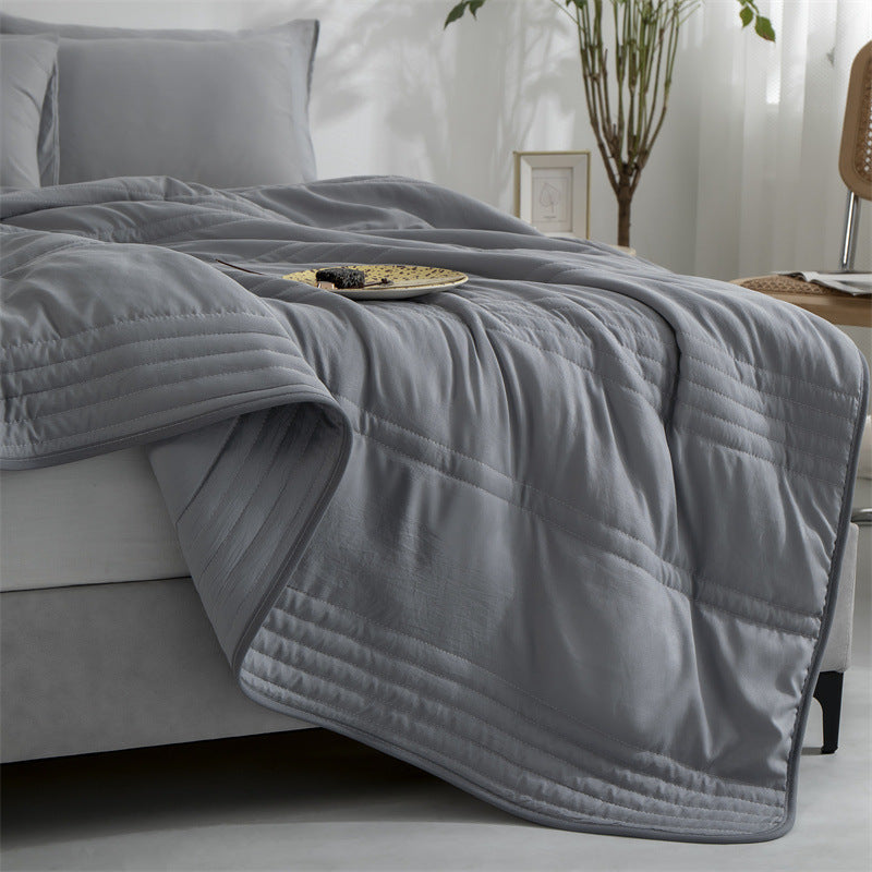 Cooling Blankets Pure Color Summer Quilt Plain Summer Cool Quilt Compressible Air-conditioning Quilt Quilt Blanket - NOMAN STORE LLC