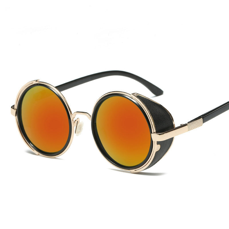 Round Retro Sunglasses Fashion UV Protection Sunglasses - NOMAN STORE LLC
