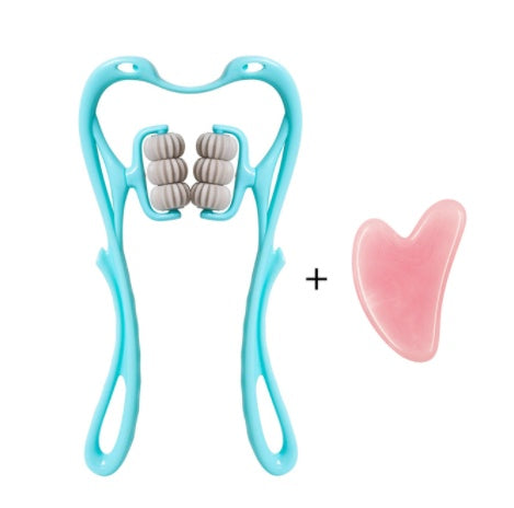 Multifunctional Manual Six-wheel Neck Massager Massage Relieve Roller Massage Tool - NOMAN STORE LLC