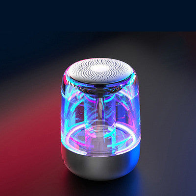 Portable Speakers Bluetooth Column Wireless Bluetooth Speaker Powerful Bass Radio with Variable Color LED Light - NOMAN STORE LLC