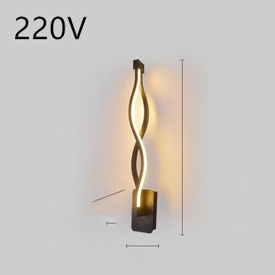 led wall lamp nordic minimalist bedroom bedside lamp - NOMAN STORE LLC