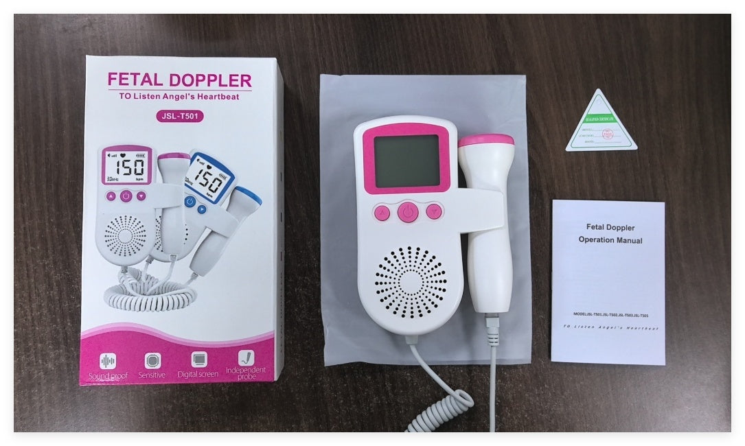 Fetal Heart Rate Monitor Home Pregnancy Baby Fetal Sound Heart Rate Detector - NOMAN STORE LLC