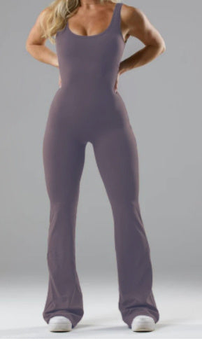 Slim Fit Hip Raise Jumpsuit Sexy Backless Exercise Yoga Clothes - NOMAN STORE LLC