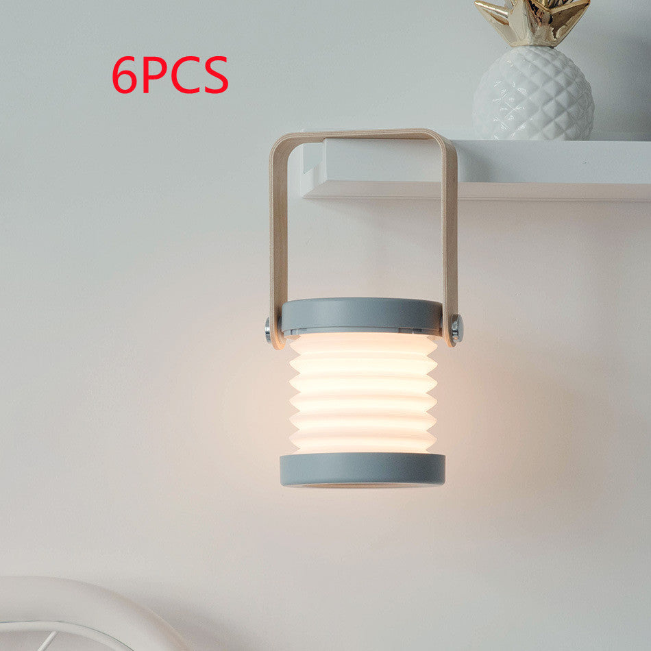 Foldable Touch Dimmable Reading LED Night Light Portable Lantern Lamp USB Rechargeable For Home Decor - NOMAN STORE LLC