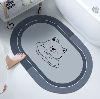Cushion Cushion Bathroom Sliding Door Floor Bathroom Foot Mat - NOMAN STORE LLC