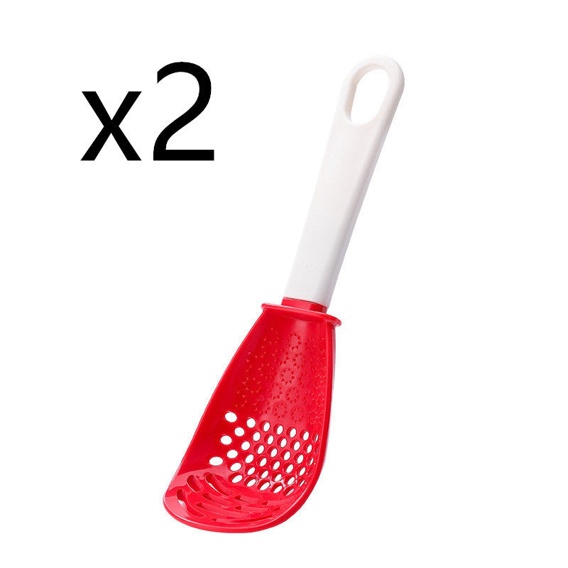 Multifunctional Slotted Spoon Grinding Cooking Spoon Mashed Auxiliary Food Ginger Garlic Spoon Press Potatoe Stir-frying Spatula Kitchen Gadget - NOMAN STORE LLC