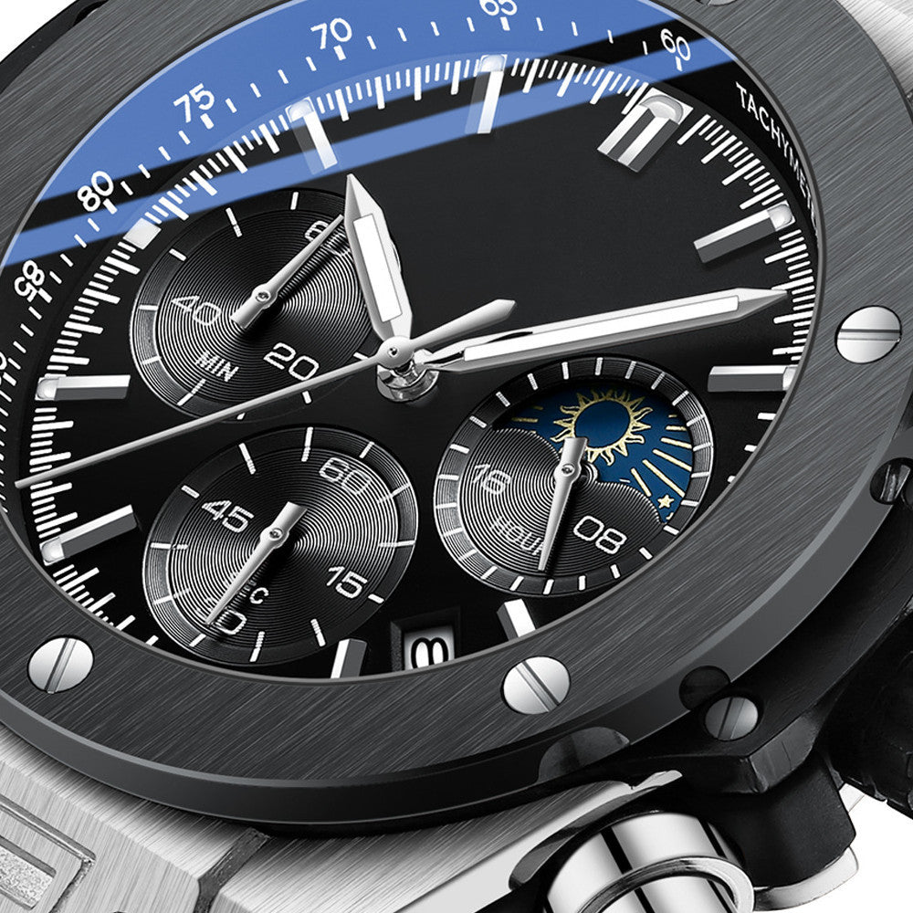 Men's Silicone Strap Quartz Watch - NOMAN STORE LLC