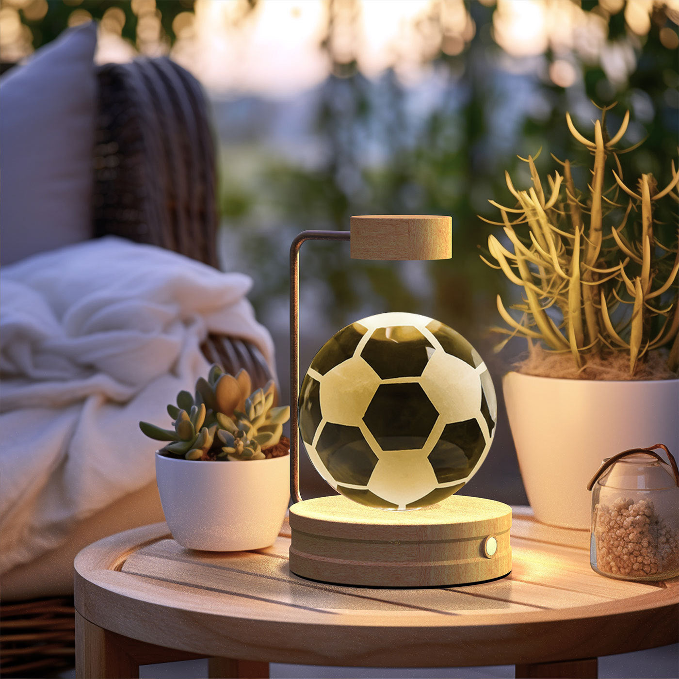 Crystal Ball Cosmic Dinosaur Indoor Night Light USB Power Warm Bedside Light Birthday Gift Night Lamp - NOMAN STORE LLC