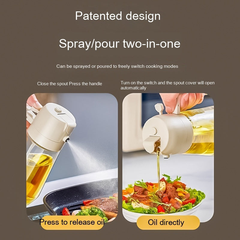 Perfect for Cooking, BBQ, Salad & Air Fryer. 2-in-1 design – Use it for Olive Oil, Vinegar, Soy Sauce & More! - NOMAN STORE LLC