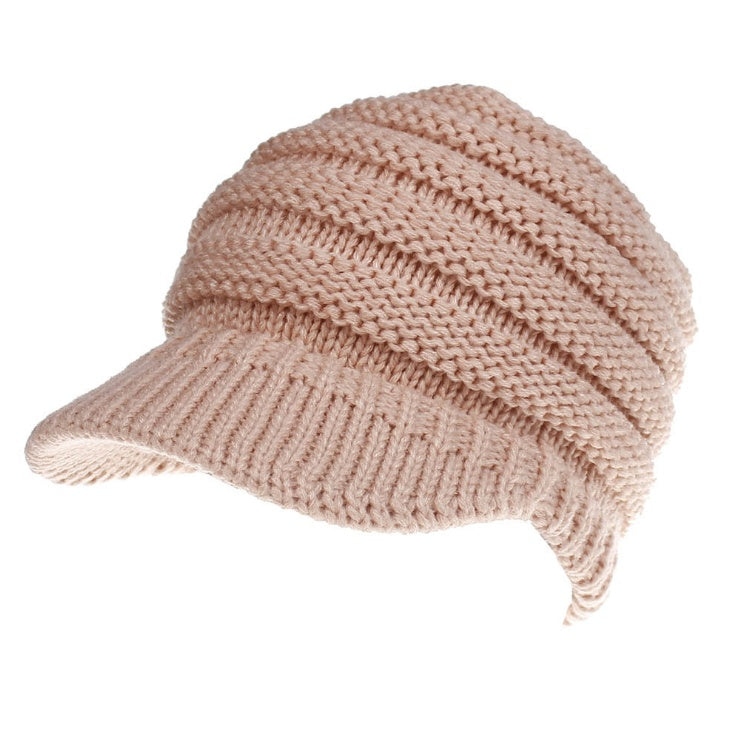 Women Ponytail Beanies Autumn Winter Hats Female Soft Knitting Caps Warm Ladies Skullies - NOMAN STORE LLC