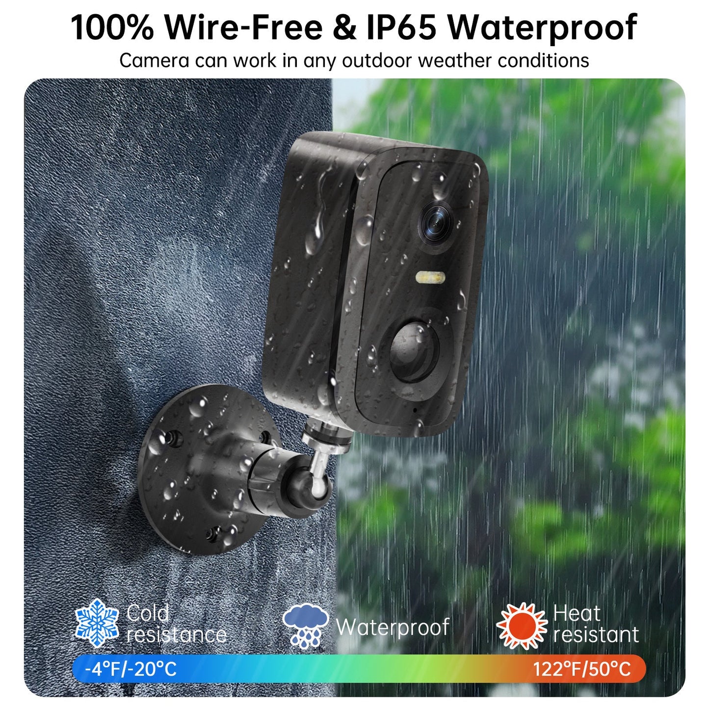 Low Power Security Camera CL30 Outdoor Security Cameras Motion Detected Easy To Set Up Wireless Battery Camera With Solar Panel - NOMAN STORE LLC
