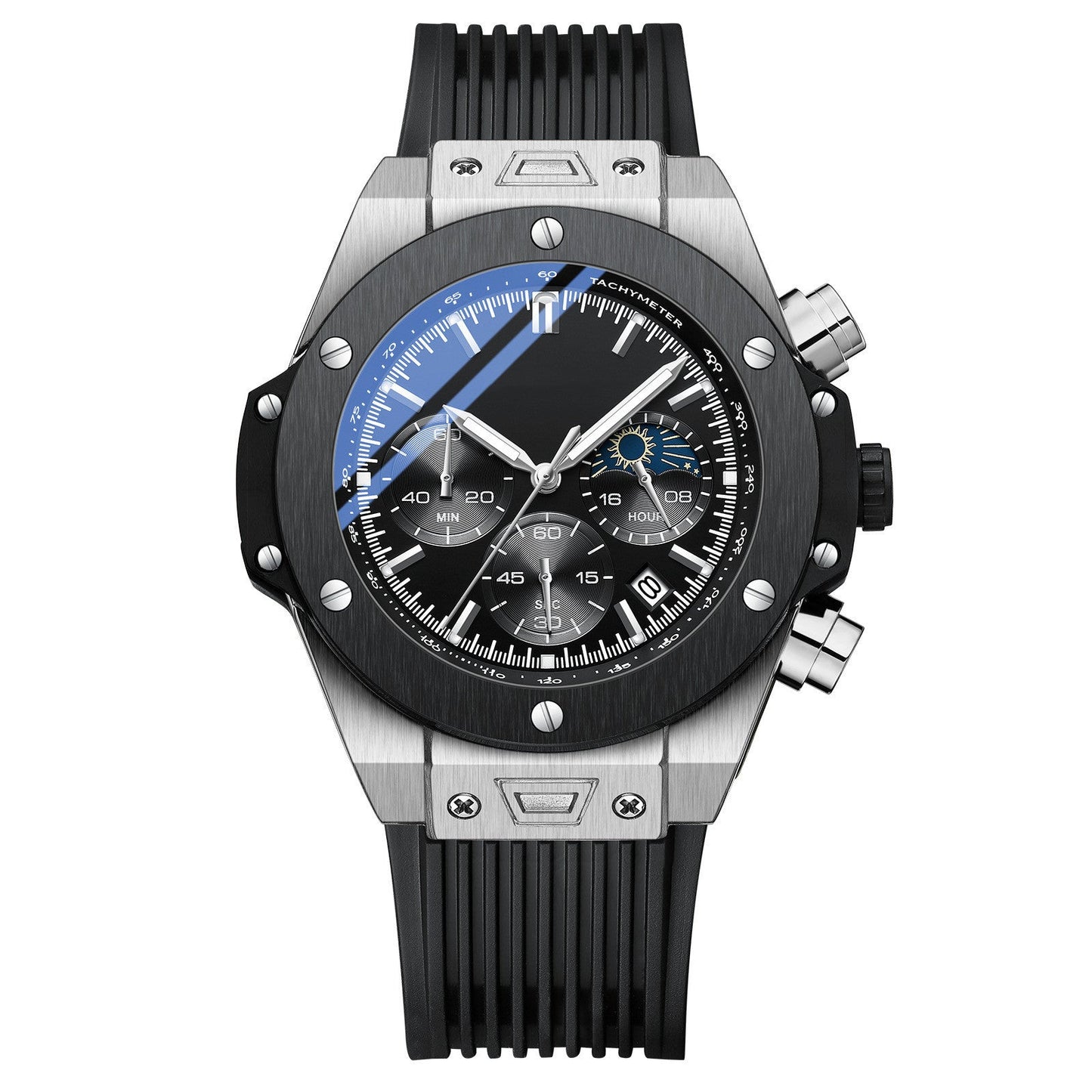 Men's Silicone Strap Quartz Watch - NOMAN STORE LLC