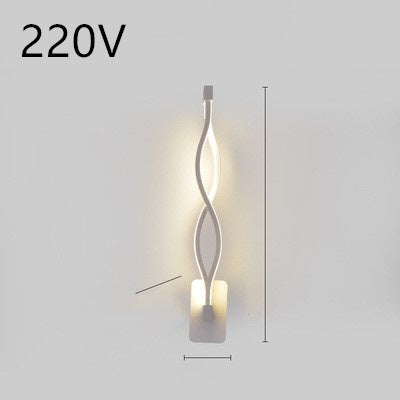 led wall lamp nordic minimalist bedroom bedside lamp - NOMAN STORE LLC