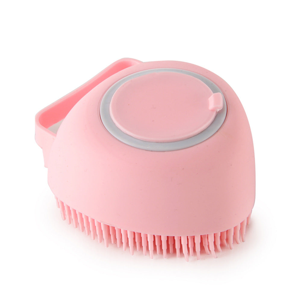 Silicone Dog Bath Massage Gloves Brush Pet Cat Bathroom Cleaning Tool Comb Brush For Dog Can Pour Shampoo Dog Grooming Supplies - NOMAN STORE LLC