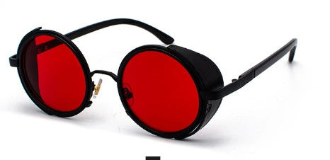 Round Retro Sunglasses Fashion UV Protection Sunglasses - NOMAN STORE LLC