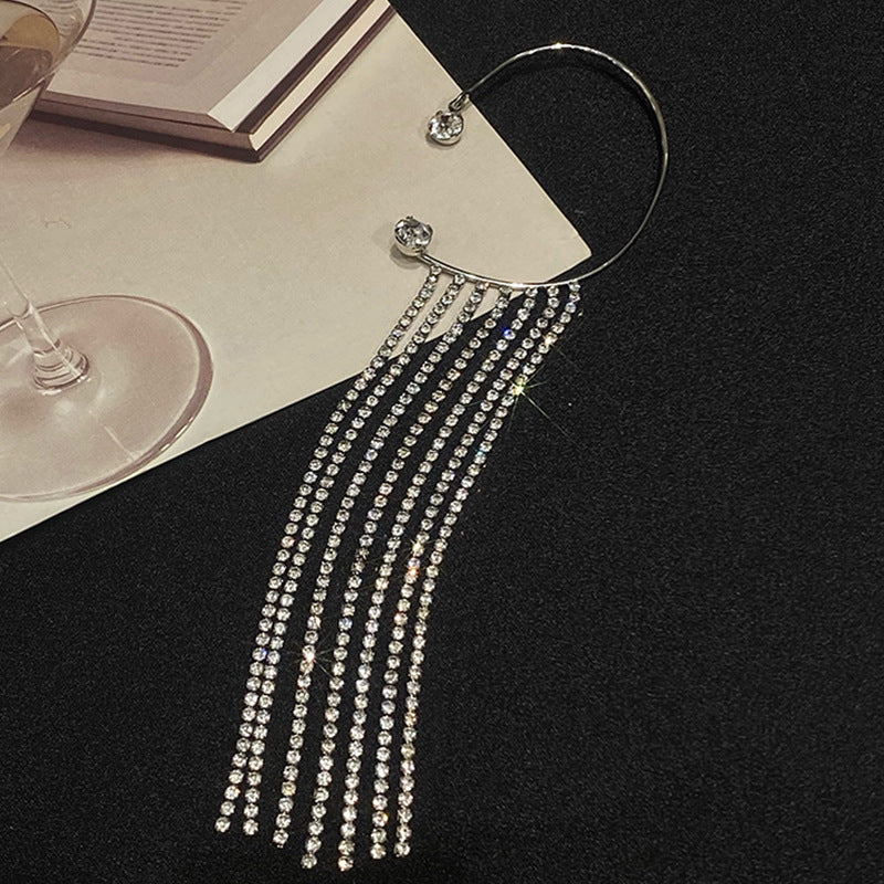 Fashionable And Simple Long Tassel Earrings - NOMAN STORE LLC