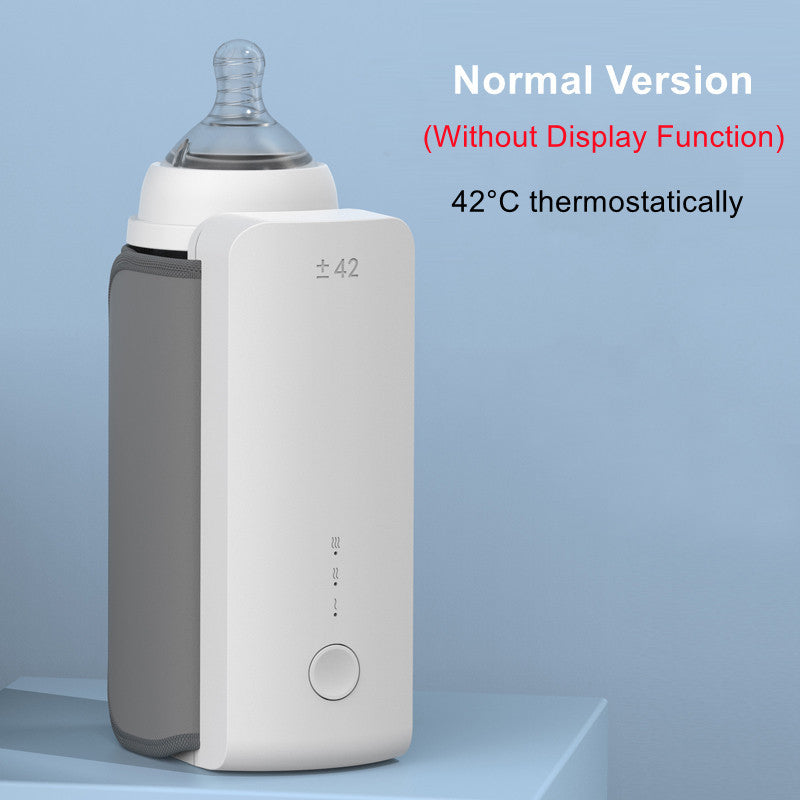 Portable Wireless Rechargeable Baby Bottle Warmer USB Charging And Heating Bag Portable Constant Temperature Milk Warmer Universal Bottle Insulation Sleeve - NOMAN STORE LLC
