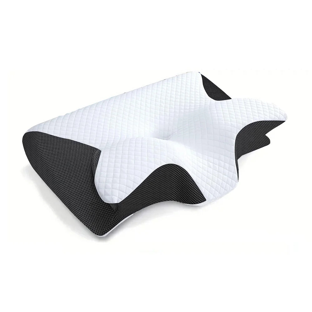 Memory Foam Cervical Pillow, 2 In 1 Ergonomic Contour Orthopedic Pillow For Neck Pain, Contoured Support Pillows,Neck Pillow - NOMAN STORE LLC