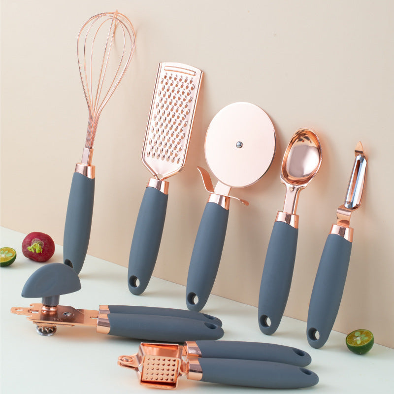Kitchen Household Peeler Gadget Copper Plating Set - NOMAN STORE LLC
