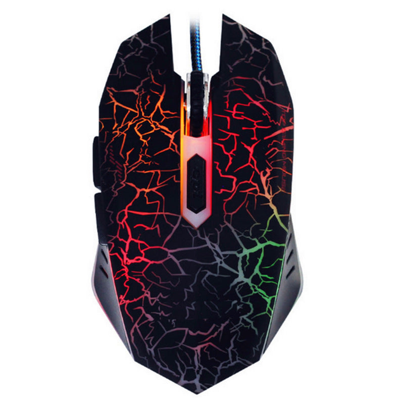 J10 tricolor backlight wired gaming keyboard set colorful luminous gaming mouse keyboard Russian keyboard - NOMAN STORE LLC