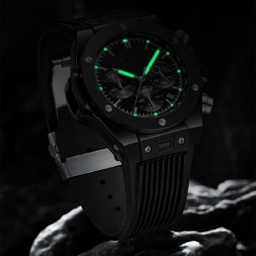 Men's Silicone Strap Quartz Watch - NOMAN STORE LLC