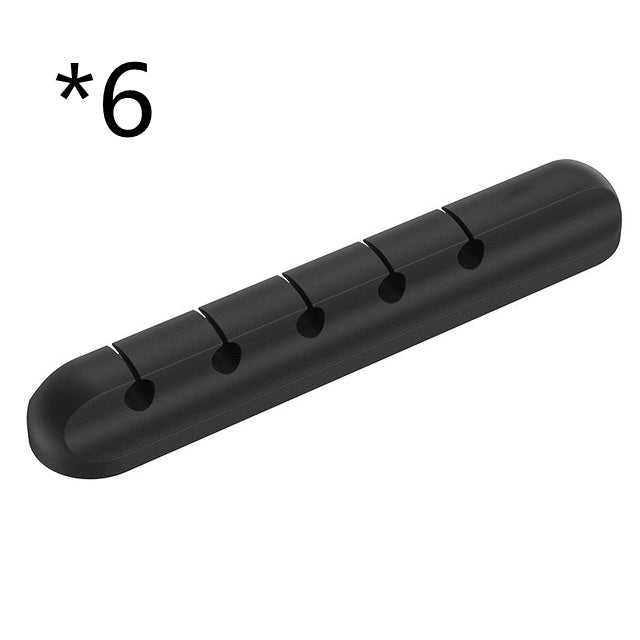 Silicone USB Cable Winder Desktop Cable Organizer Management Multipurpose Clips Cables Protector For Wired Headphones - NOMAN STORE LLC
