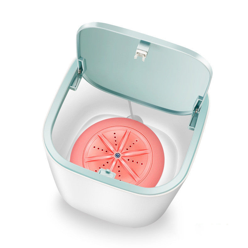 Household Small Laundry Bucket Mini Turbo Table Washing Machine Student Dormitory Underwear Socks Washer - NOMAN STORE LLC