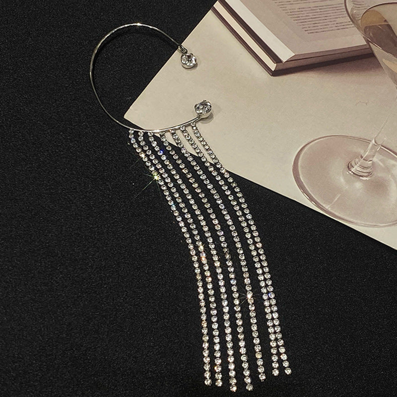Fashionable And Simple Long Tassel Earrings - NOMAN STORE LLC