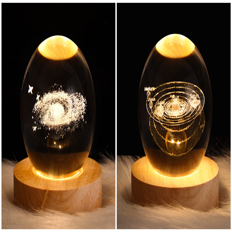 LED Night Light Galaxy Crystal Ball Table Lamp 3D Planet Moon Lamp Bedroom Home Decor For Kids Party Children Birthday Gifts 9340211b-9b35-4252-bee7-5ffb30829651