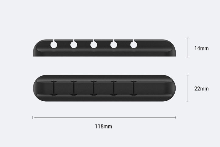 Silicone USB Cable Winder Desktop Cable Organizer Management Multipurpose Clips Cables Protector For Wired Headphones - NOMAN STORE LLC