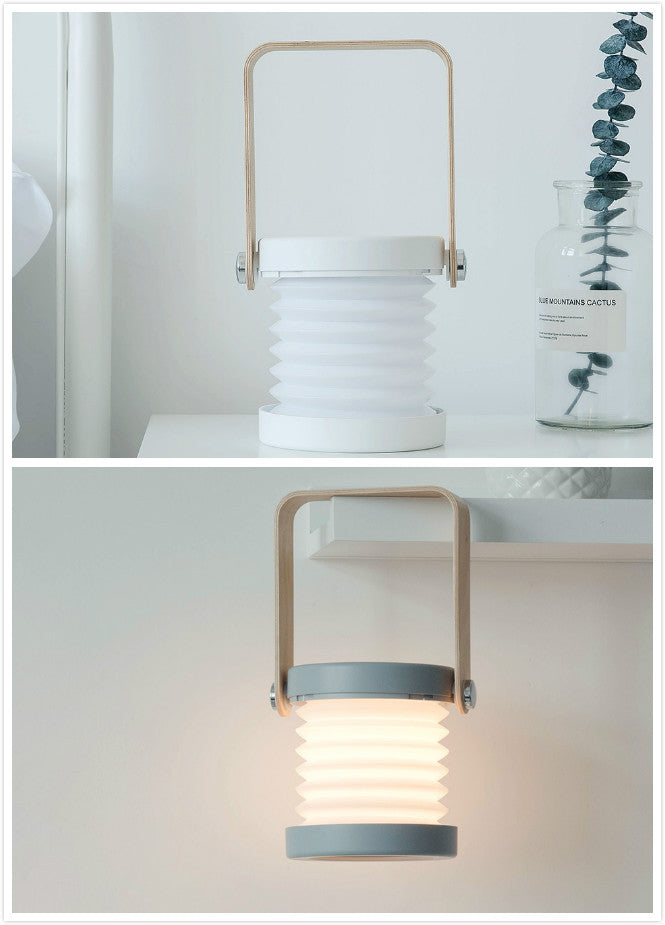 Foldable Touch Dimmable Reading LED Night Light Portable Lantern Lamp USB Rechargeable For Home Decor - NOMAN STORE LLC