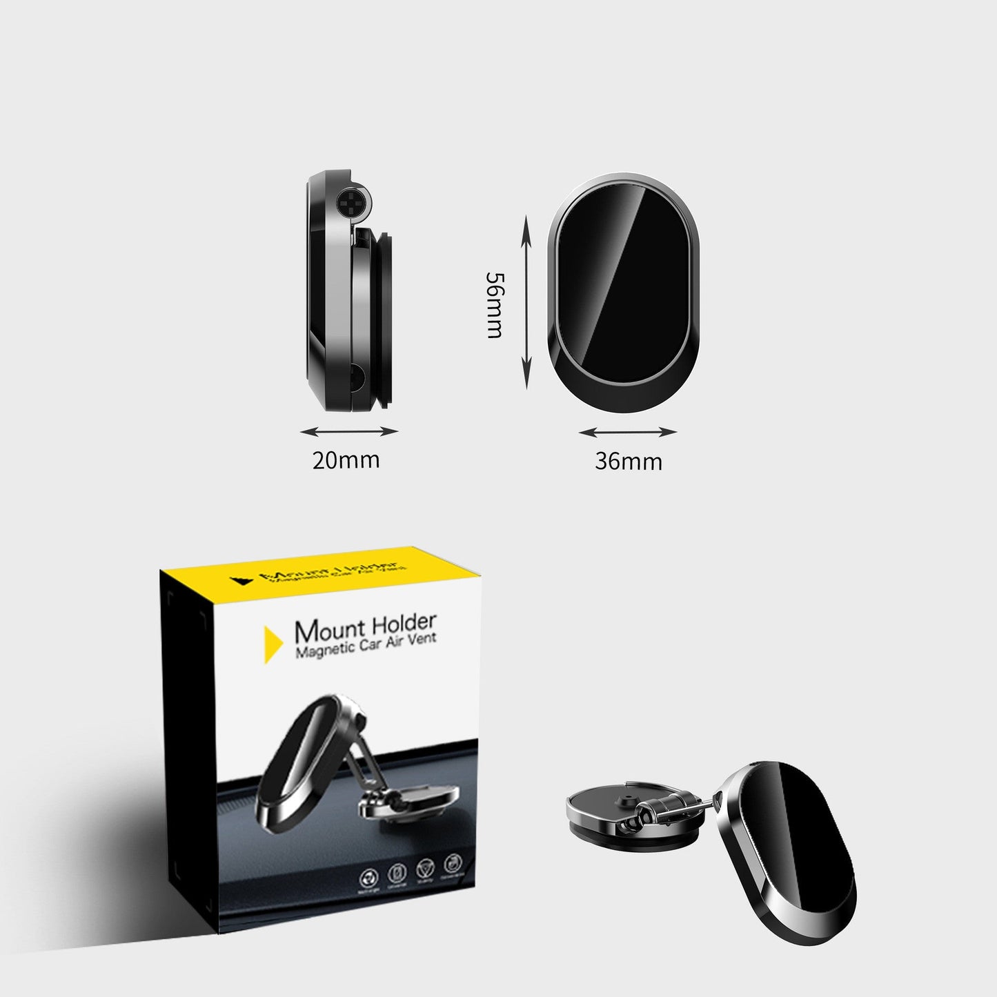 Car Fashion Folding Magnetic Phone Holder - NOMAN STORE LLC