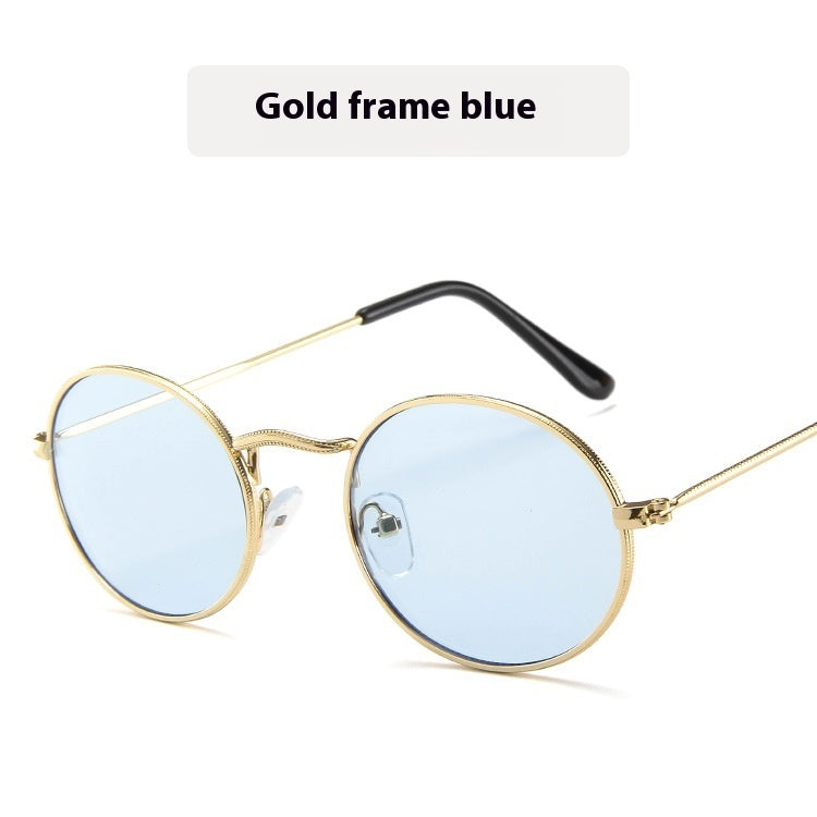 Sun Protection Trend Retro Oval Sun Glasses - NOMAN STORE LLC