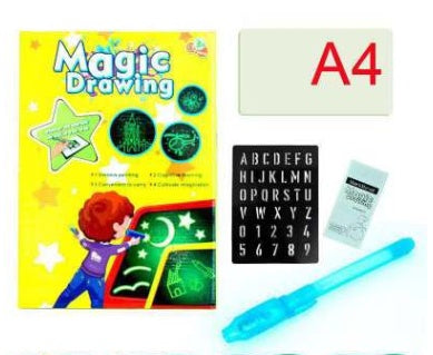 Educational Toy Drawing Pad 3D Magic 8 Light Effects Puzzle Board Sketchpad - NOMAN STORE LLC