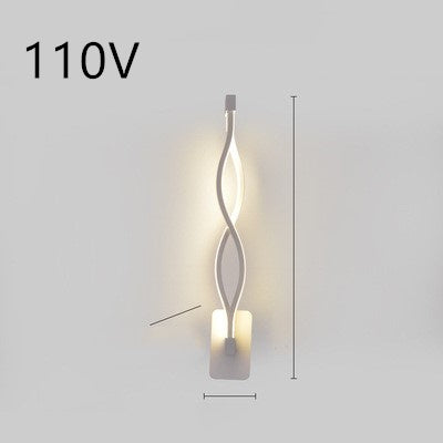 led wall lamp nordic minimalist bedroom bedside lamp - NOMAN STORE LLC