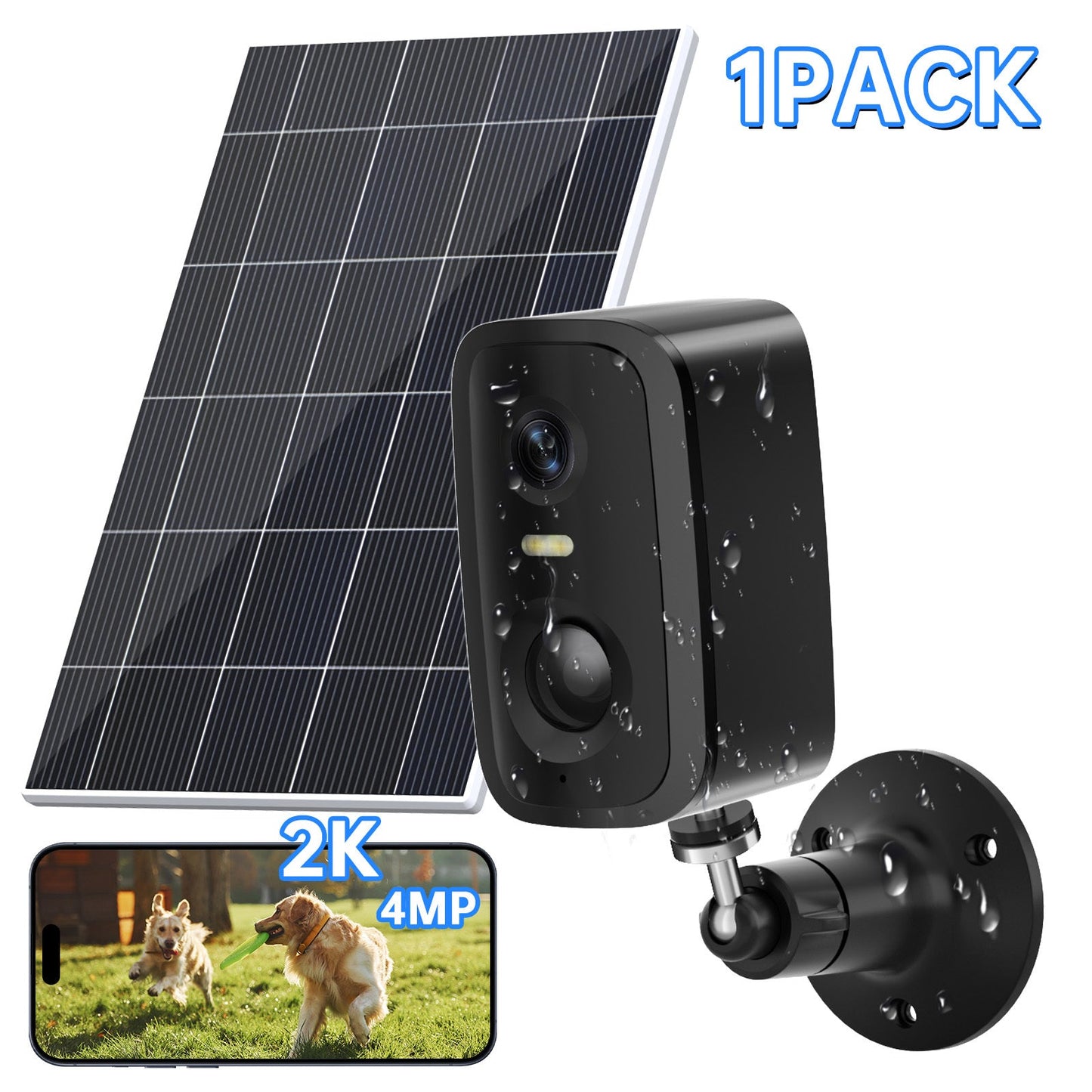 Low Power Security Camera CL30 Outdoor Security Cameras Motion Detected Easy To Set Up Wireless Battery Camera With Solar Panel - NOMAN STORE LLC