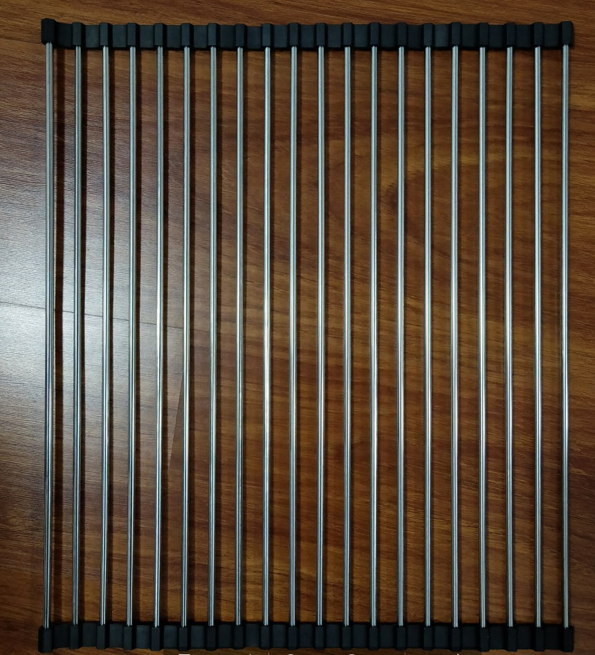 Folding Kitchen Drain Sink Rack Stainless Steel - NOMAN STORE LLC