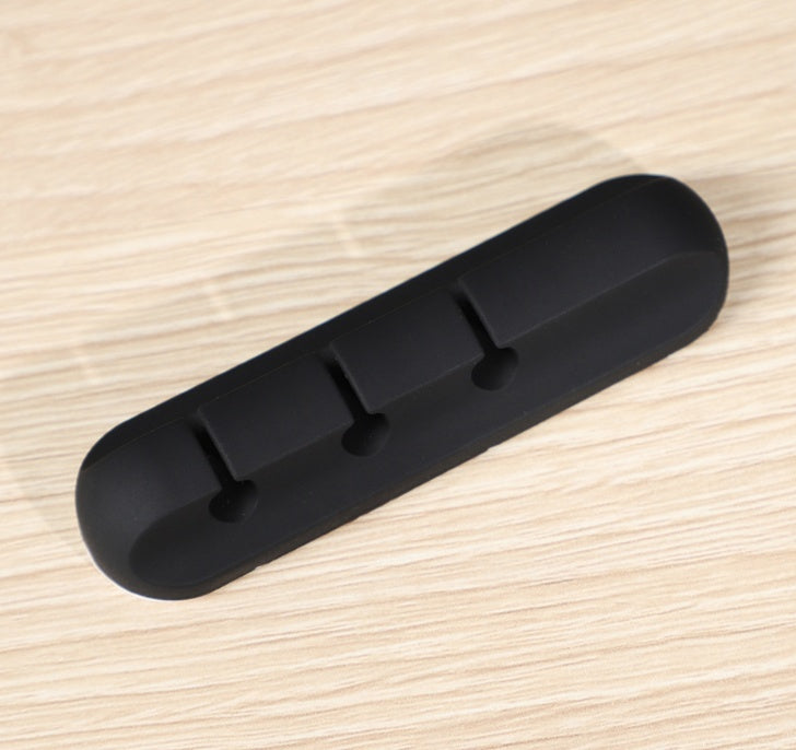 Silicone USB Cable Winder Desktop Cable Organizer Management Multipurpose Clips Cables Protector For Wired Headphones - NOMAN STORE LLC
