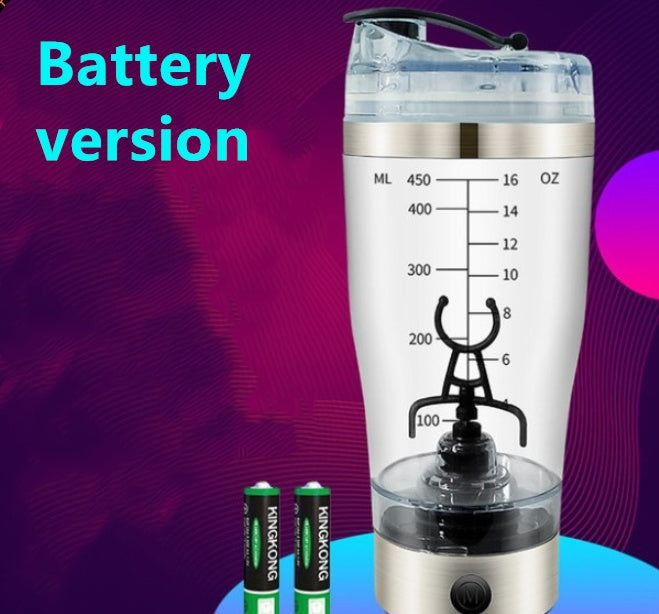 Electric Protein Shake Stirrer USB Shake Bottle Milk Coffee Blender Kettle Sports And Fitness Charging Electric Shaker Cup - NOMAN STORE LLC