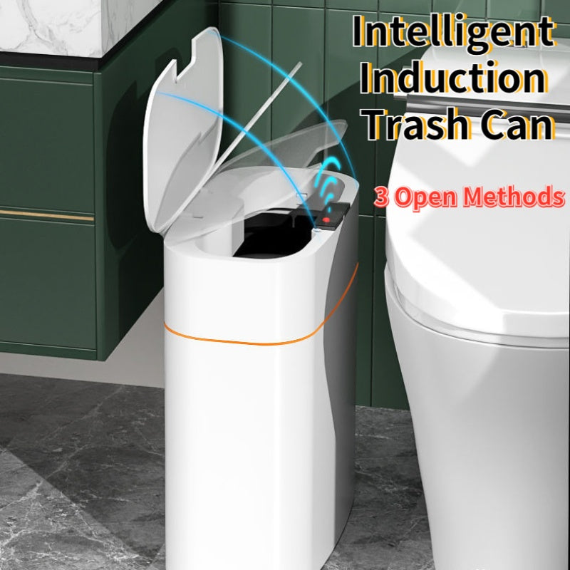 Smart Trash Can With Lid For Bedroom And Living Room Kitchen Storage Box Trash Can Induction Small Car Box Automatic Smart Dustbin Smart Trash Bin - NOMAN STORE LLC