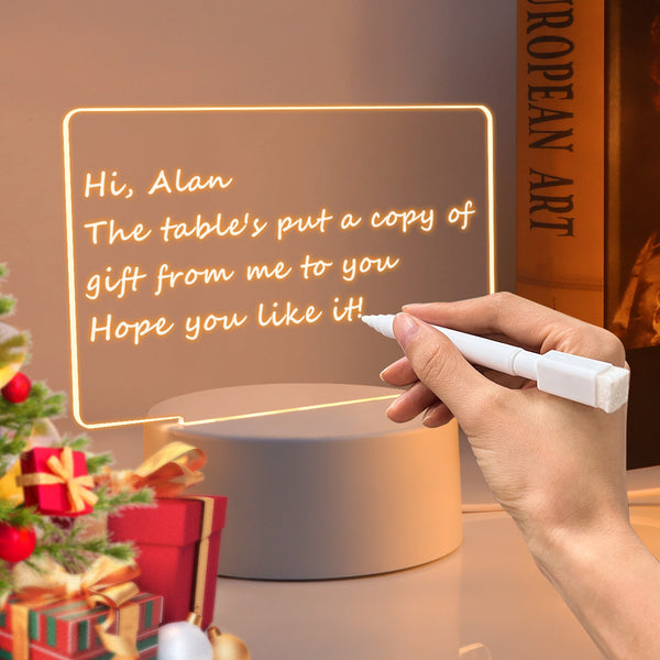 LED Note Glow Board – USB Light-Up Message & Memo Board with Pen