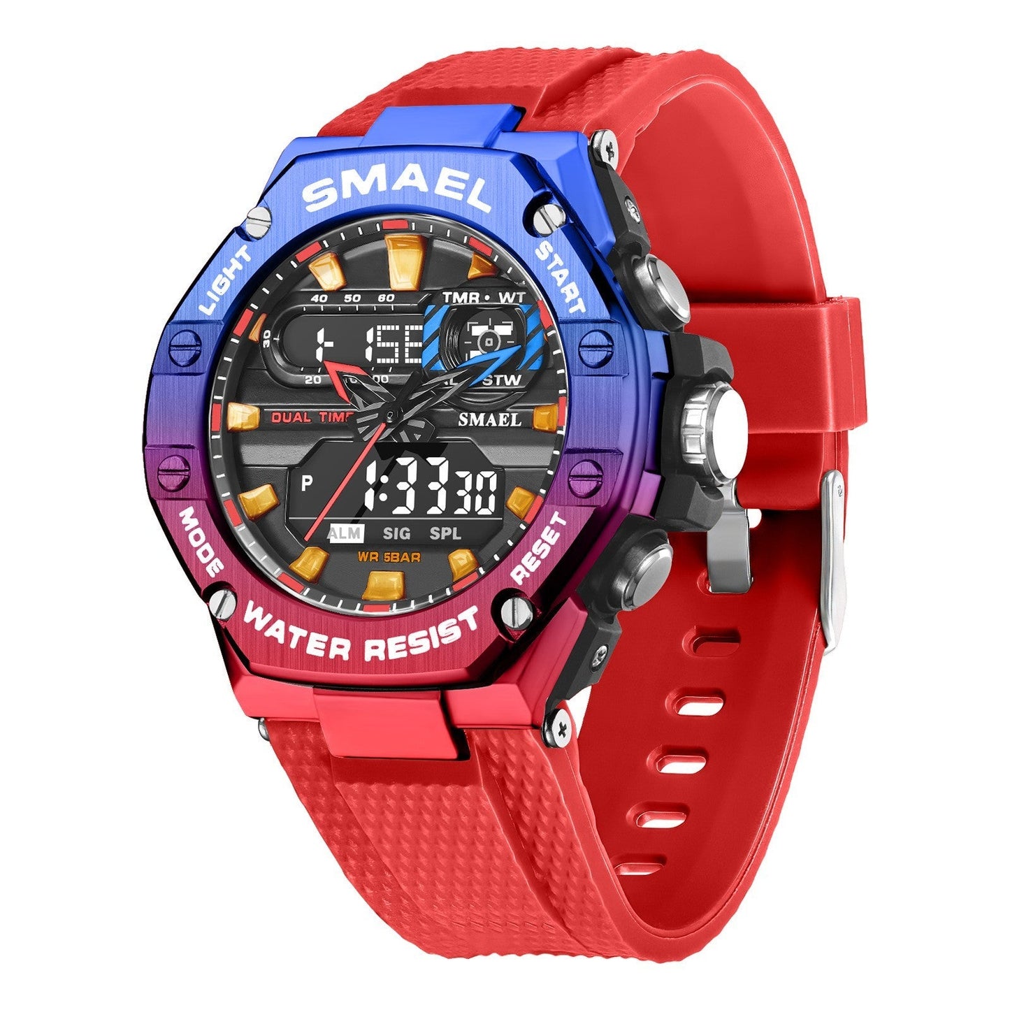 Digital Alloy Electronic Watch Men - NOMAN STORE LLC