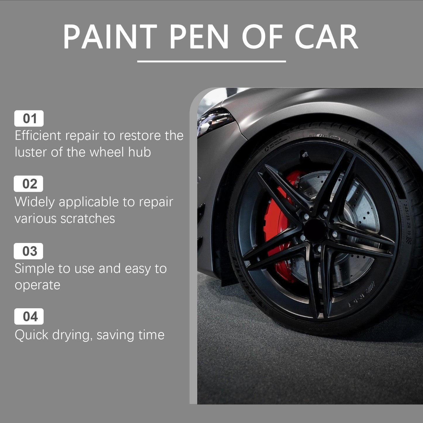 Black Car Wheel Hub Scratches Healing Pen - NOMAN STORE LLC