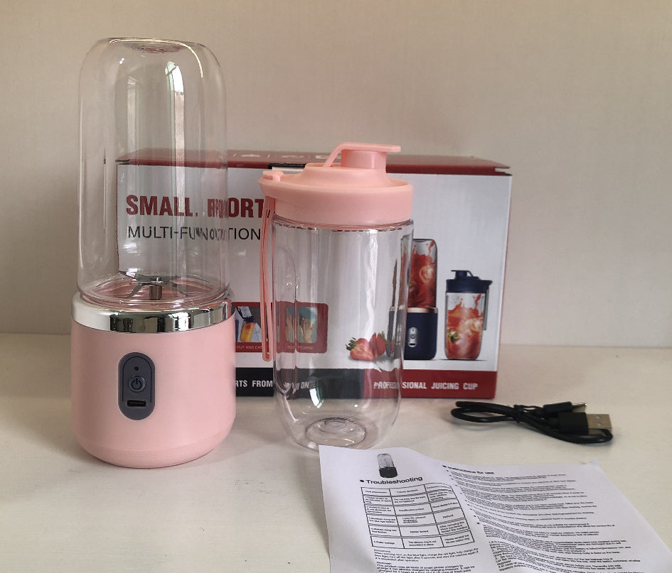6blade Portable Blender Mini Juicer Cup Extractor Smoothie USB Charging Fruit Squeezer Blender Food Mixer Ice Crusher Portable Juicer Machine - NOMAN STORE LLC