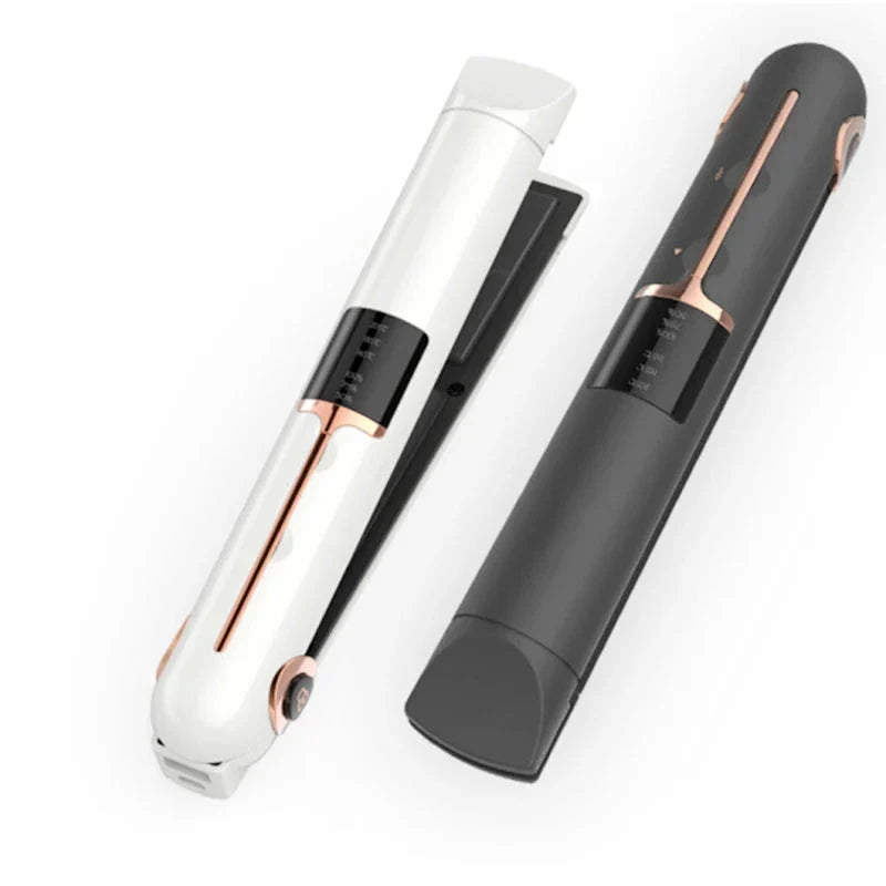Compact Size Flat Iron Rechargeable Cordless Hair Straightener Wireless - NOMAN STORE LLC