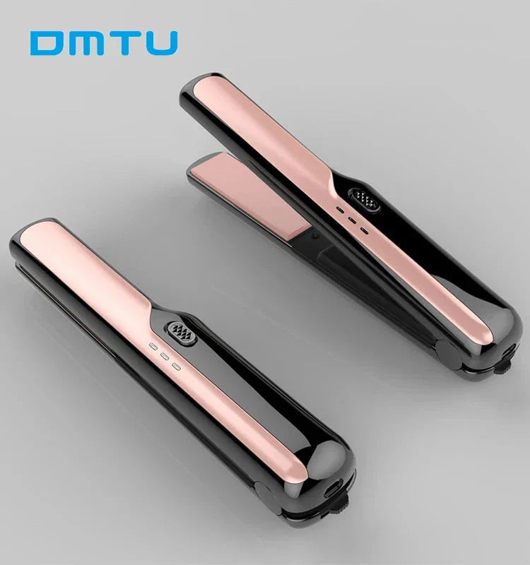 Compact Size Flat Iron Rechargeable Cordless Hair Straightener Wireless - NOMAN STORE LLC
