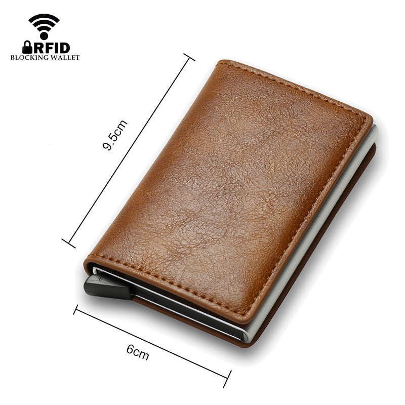 Credit Card Holder Smart Minimalist Wallet Pocket Men Women Slim Cardholder Bank Secure Creditcard Case - NOMAN STORE LLC