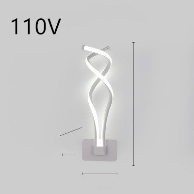 led wall lamp nordic minimalist bedroom bedside lamp - NOMAN STORE LLC