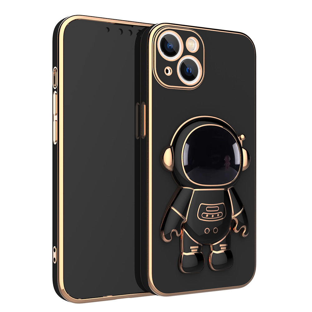 Self-contained Lens Film Mobile Phone Case Electroplating Bracket Protective Cover - NOMAN STORE LLC